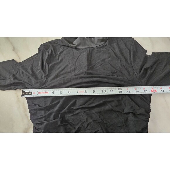 NWT Yousify Black Long Sleeves Mock Neck Pullover Women's Bodycon Dress Size L - Picture 10 of 10